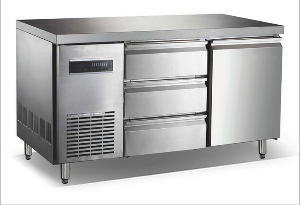 上海厨房设备厂家定制厨房不锈钢冷柜，厨房不锈钢工作台，不锈钢台面柜