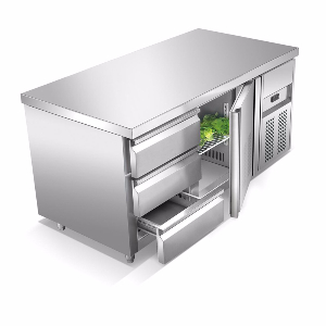 抽屉式不锈钢工作台冷柜/不锈钢工作台冷藏柜/上海工作台冷柜提供定做