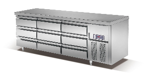 6门抽屉式不锈钢工作台冷柜TC15T6F 抽屉式不锈钢工作台